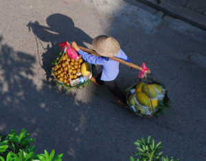 Gadesælger i Hanoi